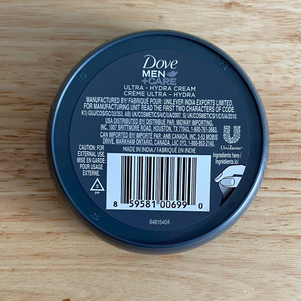 Dove Men+Care Ultra Hydra Cream (NWOT)